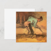 Vincent van Gogh - Man gebukt met stok of spade (Voorkant / Achterkant)
