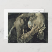 Vincent van Gogh | Man met zijn hoofd in zijn hand Briefkaart (Voorkant / Achterkant)