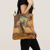 Vincent van Gogh - Man Stooping w Stick of Spade Tote Bag (Dichtbij)