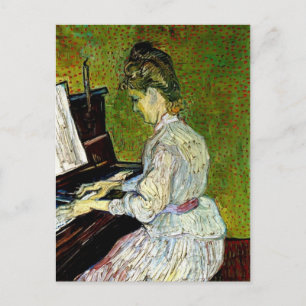Vincent Van Gogh - Marguerite Gachet aan de piano Briefkaart