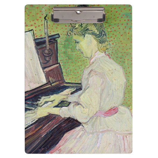 Vincent van Gogh | Marguerite Gachet op de Piano Klembord (Voorkant)