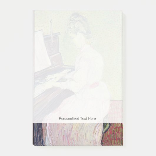 Vincent van Gogh | Marguerite Gachet op de Piano Post-it® Notes (Voorkant)