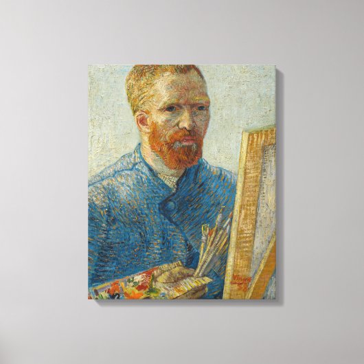 Vincent Van Gogh Master Artisan Self Portret Canvas Afdruk (Voorkant)