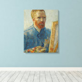 Vincent Van Gogh Master Artisan Self Portret Canvas Afdruk (Insitu (Houten vloer))