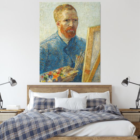 Vincent Van Gogh Master Artisan Self Portret Canvas Afdruk (Insitu (Slaapkamer))
