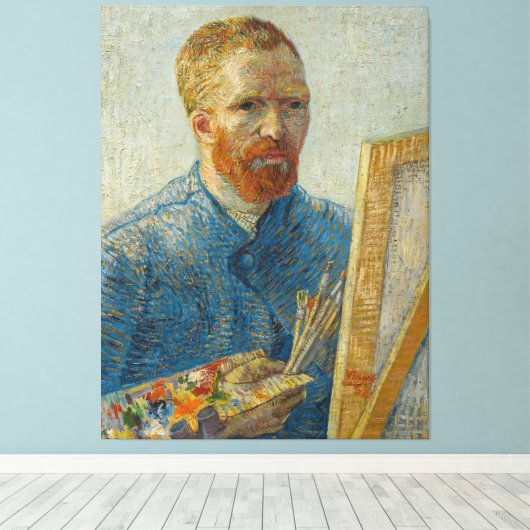 Vincent Van Gogh Master Artisan Self Portret Canvas Afdruk (Insitu (Houten vloer))