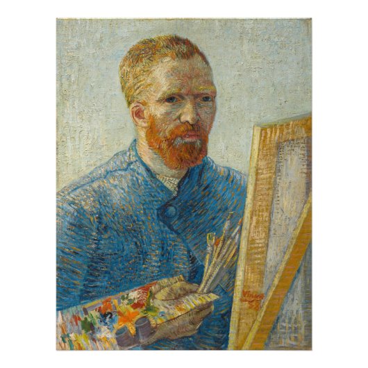 Vincent Van Gogh Master Artisan Self Portret Foto Afdruk (Voorkant)