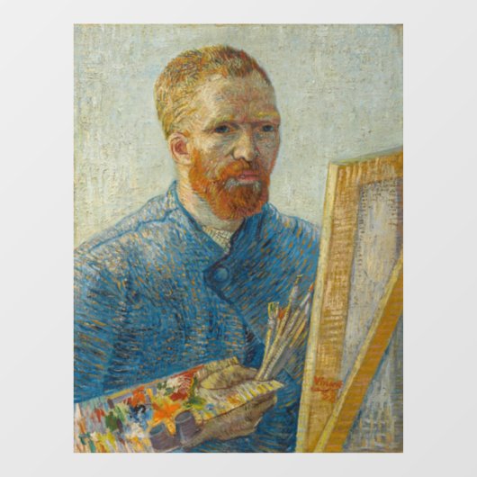 Vincent Van Gogh Master Artisan Self Portret Raamsticker (Vel)