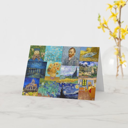 Vincent Van Gogh - Masterpieces Patchwork Kaart (Gele Bloem)