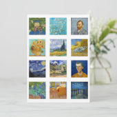 Vincent Van Gogh - Masterstuks Grid Bedankkaart (Staand voorkant)