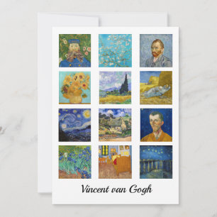 Vincent Van Gogh - Masterstuks Grid Bedankkaart