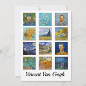 Vincent Van Gogh - Masterstuks Grid Kaart (Voorkant)