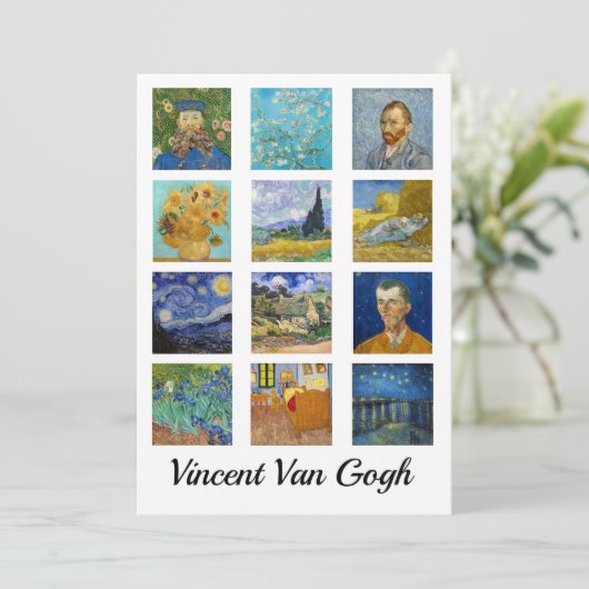 Vincent Van Gogh - Masterstuks Grid Kaart (Staand voorkant)