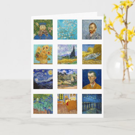 Vincent Van Gogh - Masterstuks Grid Kaart (Gele Bloem)