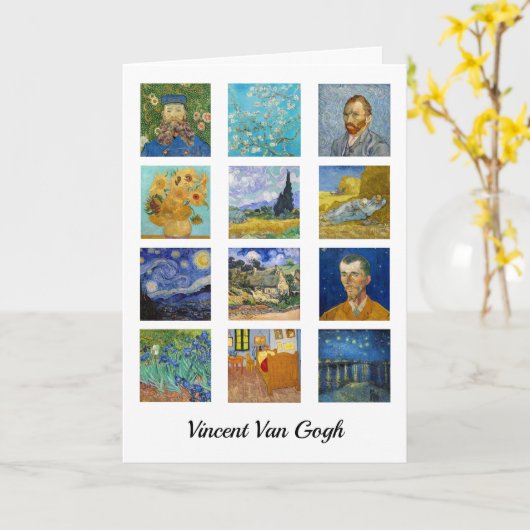 Vincent Van Gogh - Masterstuks Grid Kaart (Gele Bloem)