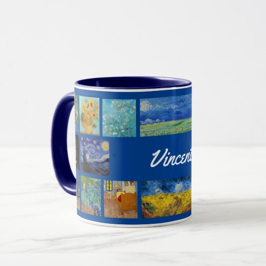 Vincent Van Gogh - Masterstuks Grid Mok (Voorkant links)