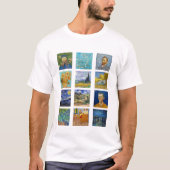 Vincent Van Gogh - Masterstuks Grid T-shirt (Voorkant)
