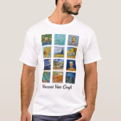 Vincent Van Gogh - Masterstuks Grid T-shirt (Voorkant)