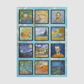 Vincent Van Gogh - Masterstuks Grid Tissuepapier