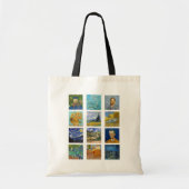 Vincent Van Gogh - Masterstuks Grid Tote Bag (Voorkant)