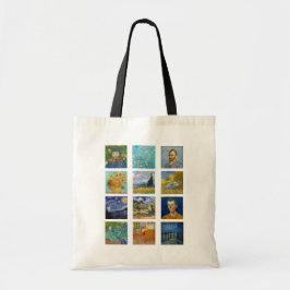 Vincent Van Gogh - Masterstuks Grid Tote Bag