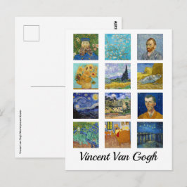 Vincent Van Gogh - Masterstuks Mosaic Briefkaart