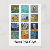 Vincent Van Gogh - Masterstuks Mosaic Briefkaart (Voorkant)
