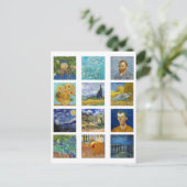 Vincent Van Gogh - Masterstuks Mosaic Briefkaart (Staand voorkant)
