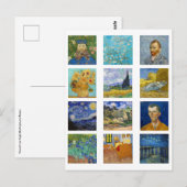 Vincent Van Gogh - Masterstuks Mosaic Briefkaart (Voorkant / Achterkant)