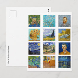 Vincent Van Gogh - Masterstuks Mosaic Briefkaart