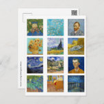 Vincent Van Gogh - Masterstuks Mosaic Briefkaart<br><div class="desc">Vincent Van Gogh - Masterstuks Grid</div>