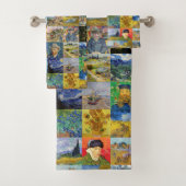Vincent van Gogh - Masterstuks Mosaic Patchwork Bad Handdoek (Insitu)