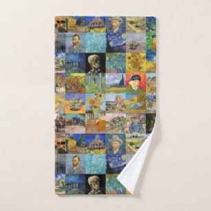 Vincent van Gogh - Masterstuks Mosaic Patchwork Bad Handdoek