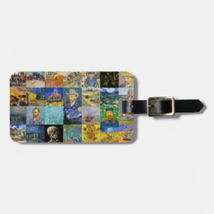 Vincent van Gogh - Masterstuks Mosaic Patchwork Bagagelabel