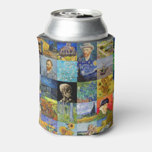 Vincent van Gogh - Masterstuks Mosaic Patchwork Blikjeskoeler (Blikje Achterkant)