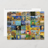 Vincent van Gogh - Masterstuks Mosaic Patchwork Briefkaart (Voorkant / Achterkant)