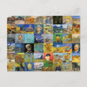 Vincent van Gogh - Masterstuks Mosaic Patchwork Briefkaart (Voorkant)