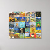 Vincent van Gogh - Masterstuks Mosaic Patchwork Canvas Afdruk (Voorkant)