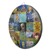 Vincent van Gogh - Masterstuks Mosaic Patchwork Dartbord (Voorkant Rechts)