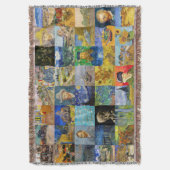 Vincent van Gogh - Masterstuks Mosaic Patchwork Deken (Voorkant Verticaal)