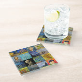 Vincent van Gogh - Masterstuks Mosaic Patchwork Glazen Onderzetter (Schuin)