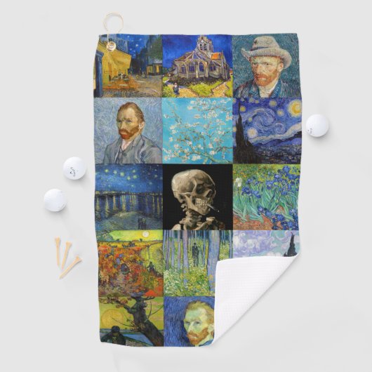 Vincent van Gogh - Masterstuks Mosaic Patchwork Golfhanddoek (Insitu)