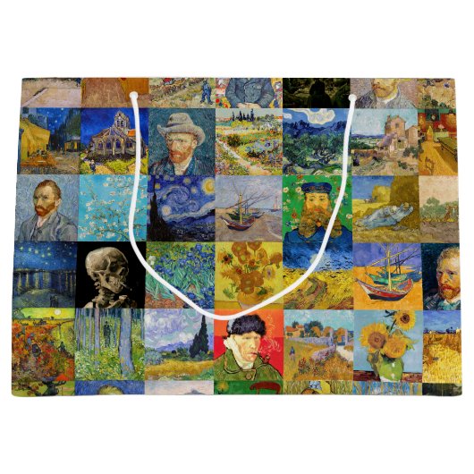 Vincent van Gogh - Masterstuks Mosaic Patchwork Groot Cadeauzakje (Voorkant)