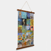 Vincent van Gogh - Masterstuks Mosaic Patchwork Hangend Wandkleed (Gebogen)