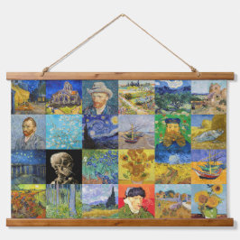 Vincent van Gogh - Masterstuks Mosaic Patchwork Hangend Wandkleed