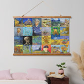 Vincent van Gogh - Masterstuks Mosaic Patchwork Hangend Wandkleed (Slaapkamer)