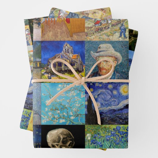 Vincent van Gogh - Masterstuks Mosaic Patchwork Inpakpapier Vel (In situ)