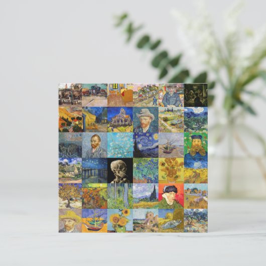 Vincent van Gogh - Masterstuks Mosaic Patchwork Kaart (Staand voorkant)