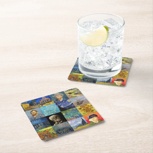 Vincent van Gogh - Masterstuks Mosaic Patchwork Kartonnen Onderzetters (Insitu)