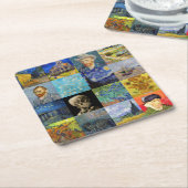 Vincent van Gogh - Masterstuks Mosaic Patchwork Kartonnen Onderzetters (Schuin)